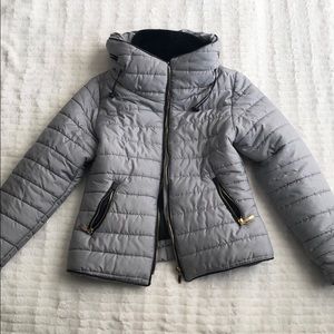 🖤 Pretty Little Thing Grey Puffer Jacket 🖤